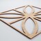 Ekena Millwork Large Swansea Decorative Fretwork Wood Wall Panels, Alder, 23 3/8"W x 23 3/8"H x 3/8"T WALW24X24X0375SWNAL - alternate 3